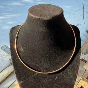 925 Sterling Silver Made In Italy Gold Necklace